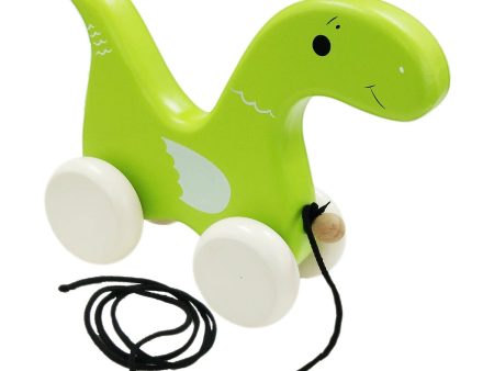 Matoyi Dinosaur Wooden Pull Toy For Kids Discount