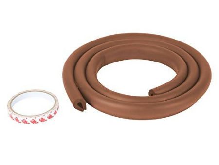 Safe-O-Kid Unique High Density 2 Mtr Long U - Shaped 1 Edge Guard Strip - Brown Supply