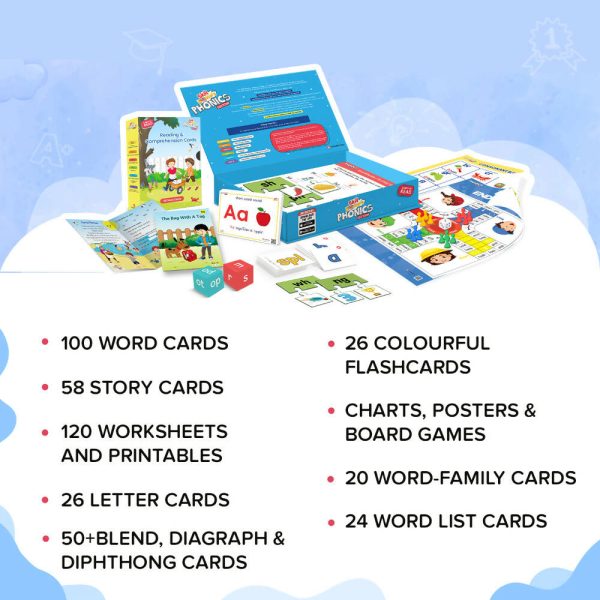 ClassMonitor Phonics Learning Kit with Free Mobile App with Home-Learning Educational kit for Kids of Age 3 Years Discount