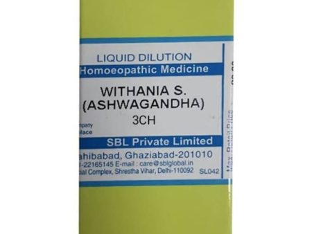 SBL Homeopathy Withania S (Ashwagandha) Dilution For Cheap