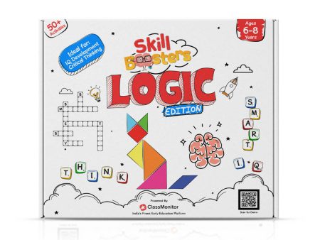 ClassMonitor Brain Development Puzzle Solving Home Learning Educational Kit with Free App with 25 Riddles for kids of Age group 6 - 8 Years Online Hot Sale