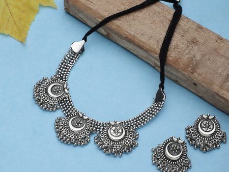 Cardinal Silver Oxidized Jewellery Set Supply