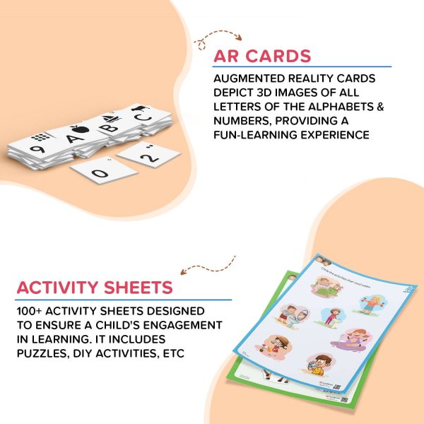 ClassMonitor All in One Nursery Learning Educational Kit with Free Mobile App includes 14+ Preschool Activities for kids of Age 2.5 - 3.5 Years Online Sale