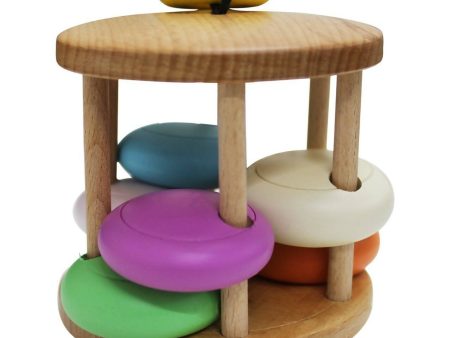 Matoyi Colorful Wooden Bell Rattle For Babies Online