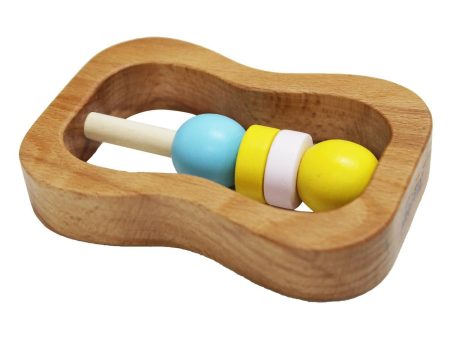 Matoyi Classic Sand Timer Wooden Rattle For Babies Hot on Sale