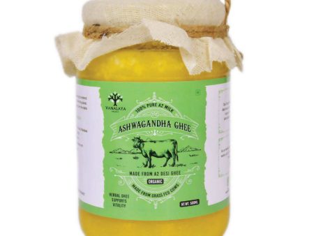 Vanalaya Organic Ashwagandha Infused Desi Cow Ghee | Organic Desi Cow Ghee | A2 Ghee | Pure Organic Cow Ghee Hot on Sale