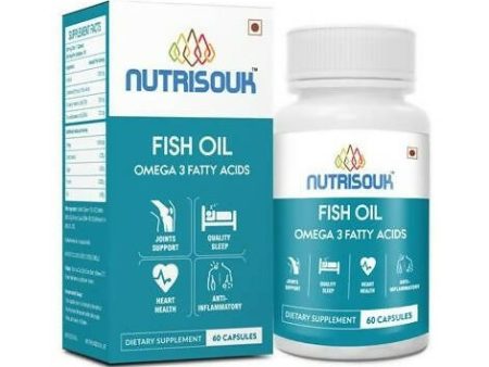 Nutrisouk Fish Oil Omega 3 Fatty Acid Capsules Supply