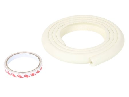 Safe-O-Kid Unique High Density 2 Mtr Long U - Shaped 4 Edge Guard Strips - Cream For Discount