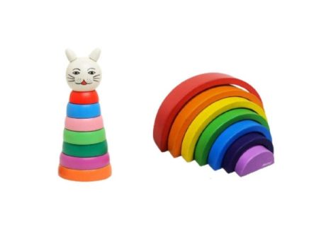 Matoyi Cat Stacker & Rainbow Stacker Combo Fashion