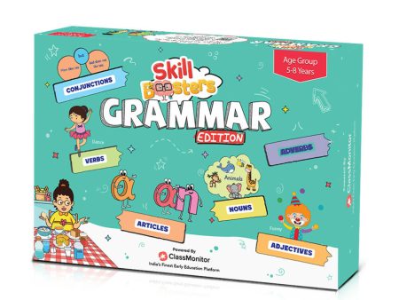 ClassMonitor English Grammar Learning Kit with Free Mobile App Skill Booster Learning Kit for kids of Age 5 - 8 Years Supply