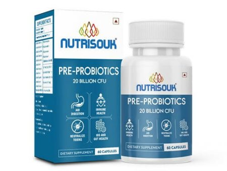 Nutrisouk Pre-Probiotics 20 Billion CFU Capsules Cheap