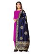 Mimosa Women s Banarasi Art Silk Navy Dupatta Supply