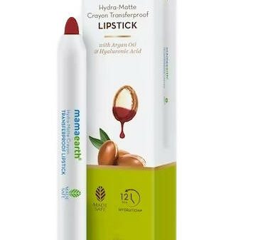 Mamaearth Hydra-Matte Crayon Transferproof Lipstick Raspberry Red Supply