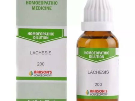 Bakson s Homeopathy Lachesis Dilution For Sale