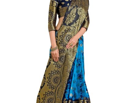 Mimosa Women s Banarasi Art Silk Multicolor Saree Online now