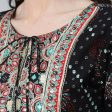 Anubhutee Women s Black Kurta Palazzo with Dupatta Set Cheap