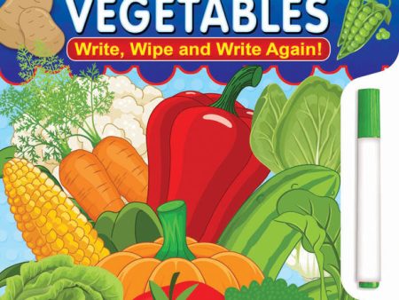 Dreamland Write and Wipe Book - Vegetables Discount