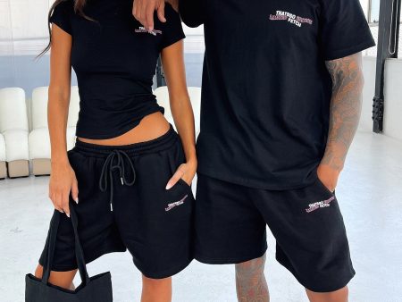 Limited Edition 3 4 Shorts - Black Cheap