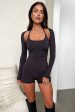 Huxley Romper - Charcoal For Cheap